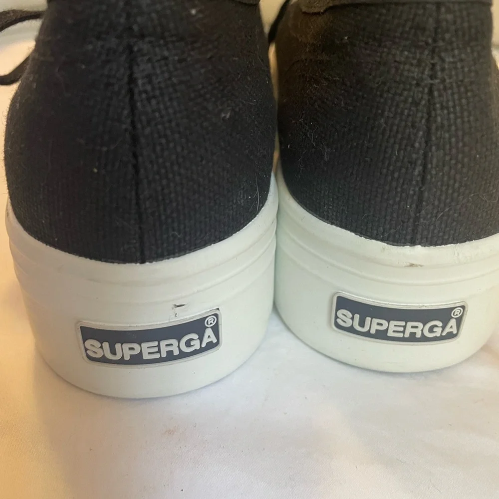 Super canvas‎ platform sneakers lace up size 36